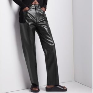 AGOLDE LEATHER 90'S PINCH WAIST PANT - NEW WITH TAGS